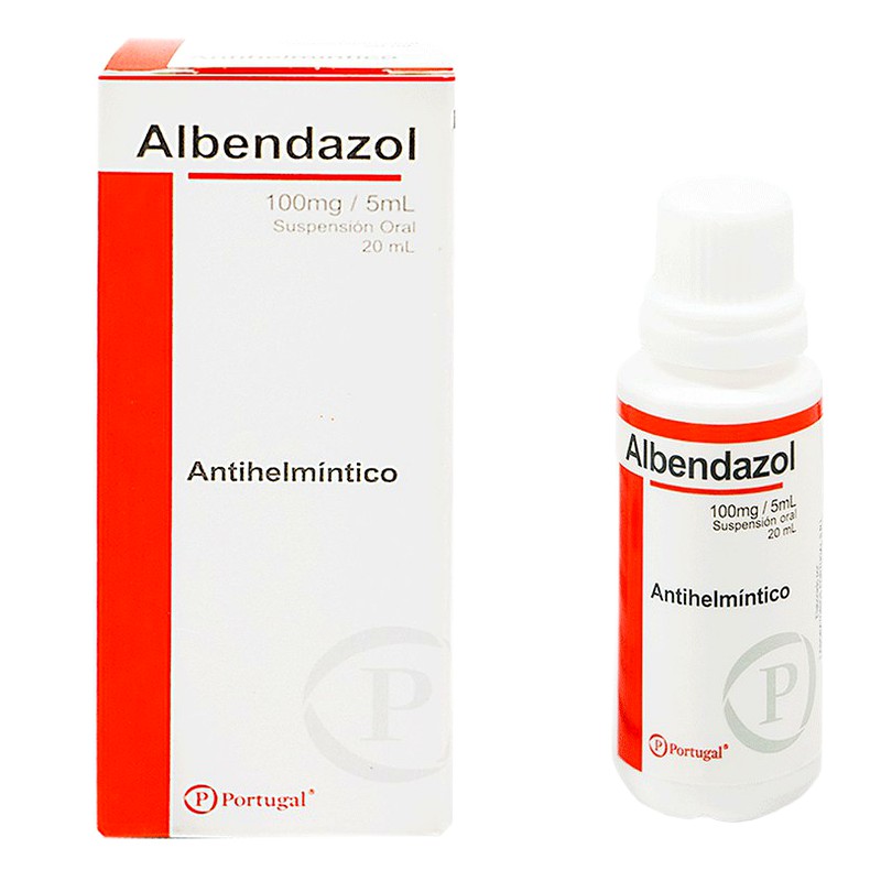 ALBENDAZOL 100mg/5mL Suspensión x 20ML