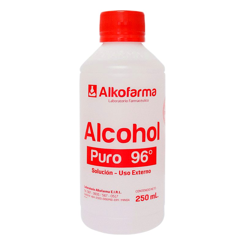 ALCOHOL PURO 96° FCO x250ml