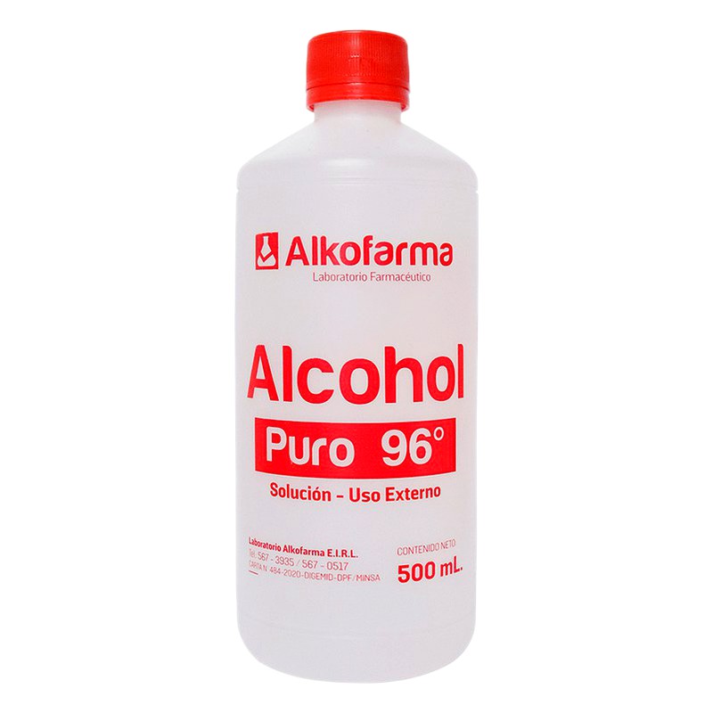 ALCOHOL PURO 96° FCO x500ml