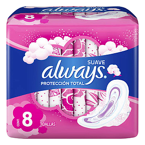 ALWAYS SUAVE (Protección Total) x8 Und.
