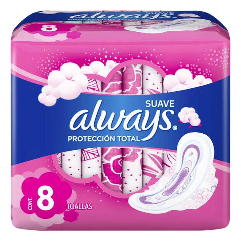 ALWAYS SUAVE (Protección Total) x8 Und.