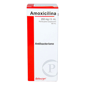 AMOXICILINA 250mg/5ML SUSPENSIÓN JARABE x 60mL
