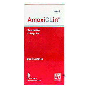 AMOXICLIN 125mg/5ml JARABE x 60ml