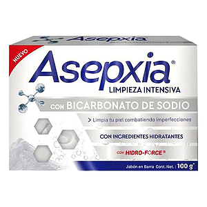 JABON ASEPXIA(Con Bicarbonato de Sodio) - Barra x100g