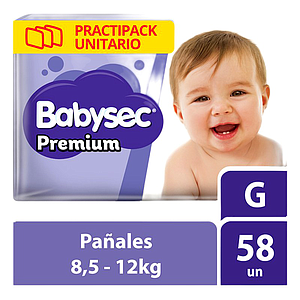 BABYSEC G/58 PAÑALES