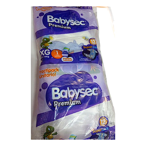 BABYSEC PAÑAL XG (Practipack Unitario)