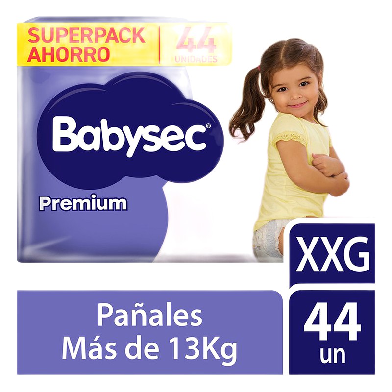 BABYSEC XXG/44 S/PPCK PAÑALES