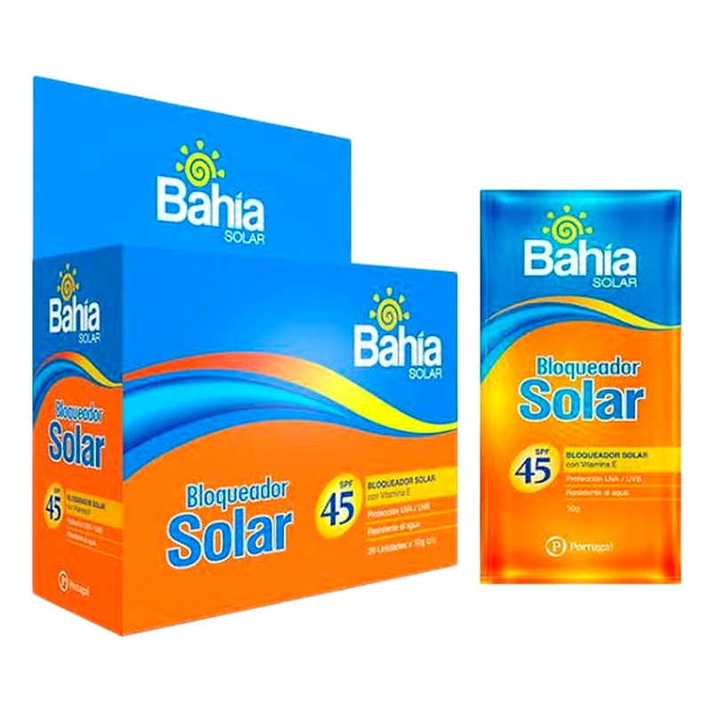 BLOQUEADOR BAHIA SPF 45 - Sachets x10g