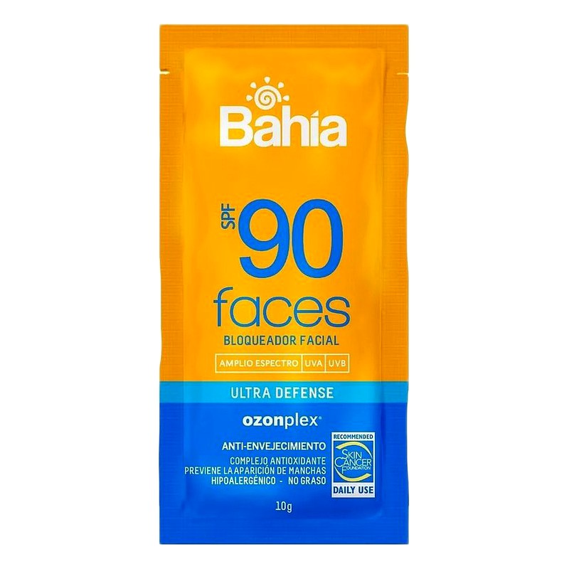 BLOQUEADOR BAHIA FACES SPF 90 - Sachets x10g