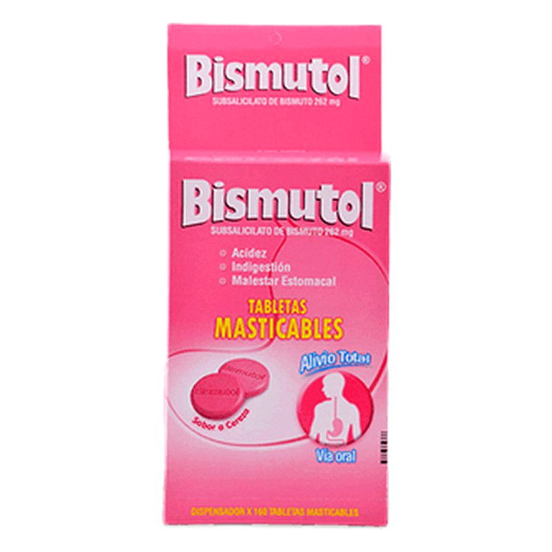 BISMUTOL 262mg TABLETA MASTICABLE