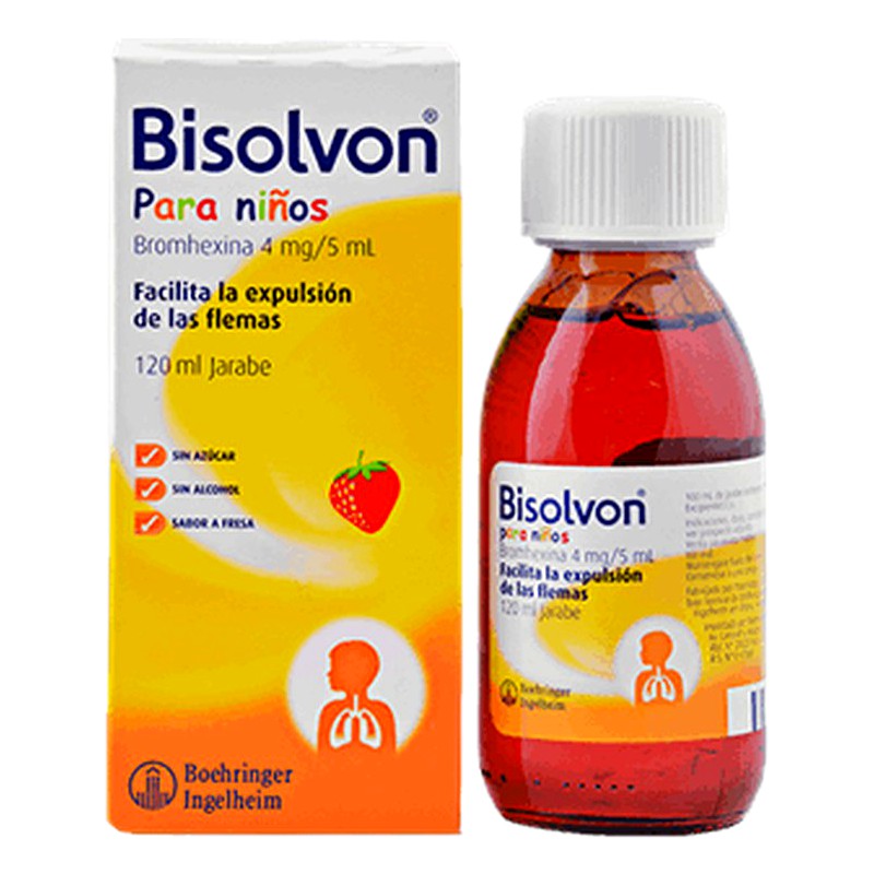 BISOLVON NIÑOS 8mg/5ml JARABE x120ml
