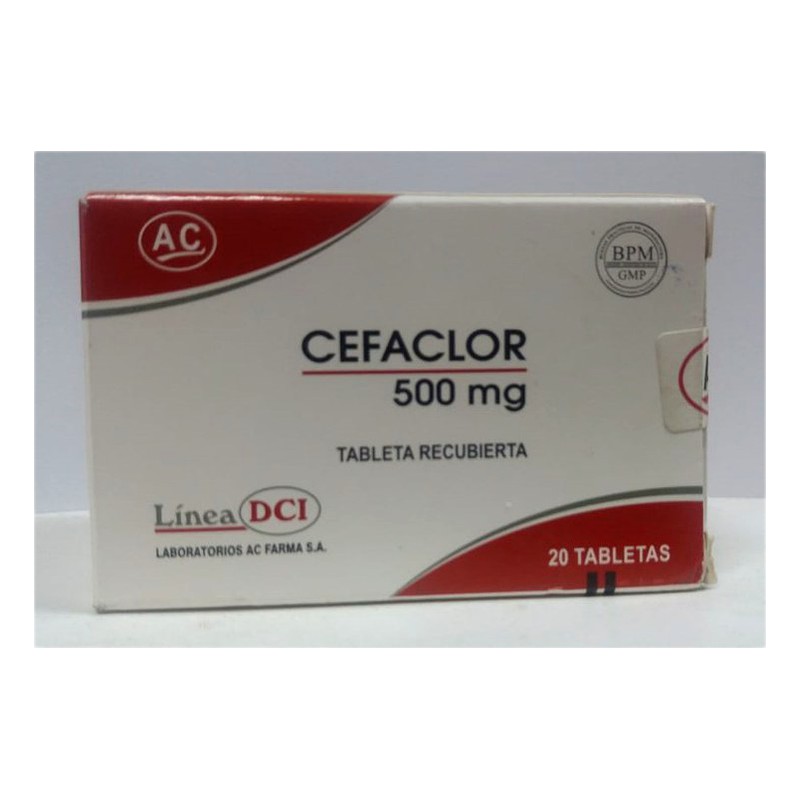 CEFACLOR 500mg TABLETA