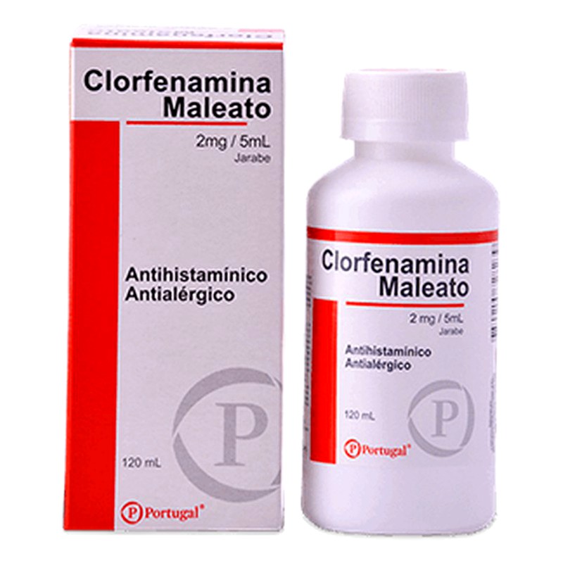 CLORFENAMINA MALEATO 2 MG/5 ML JARABEx 120ml