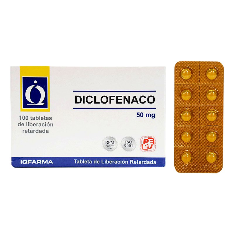 DICLOFENACO 50mg TABLETA