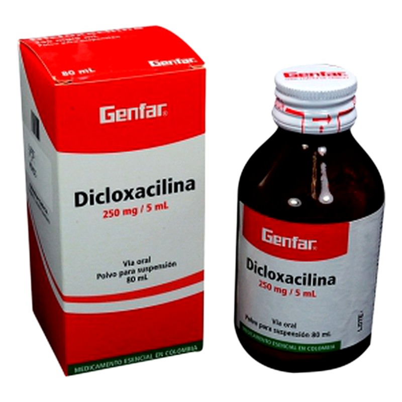 DICLOXACILINA 250MG/5ML SUSPENSIÓN X 60ML