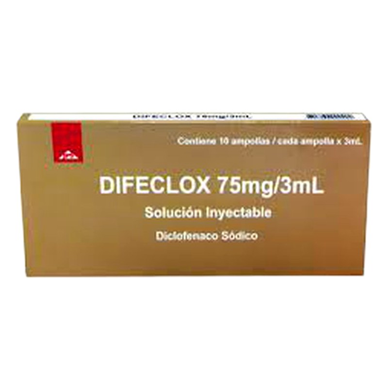 DIFECLOX 75MG/3ML AMPOLLA CAJA X 10