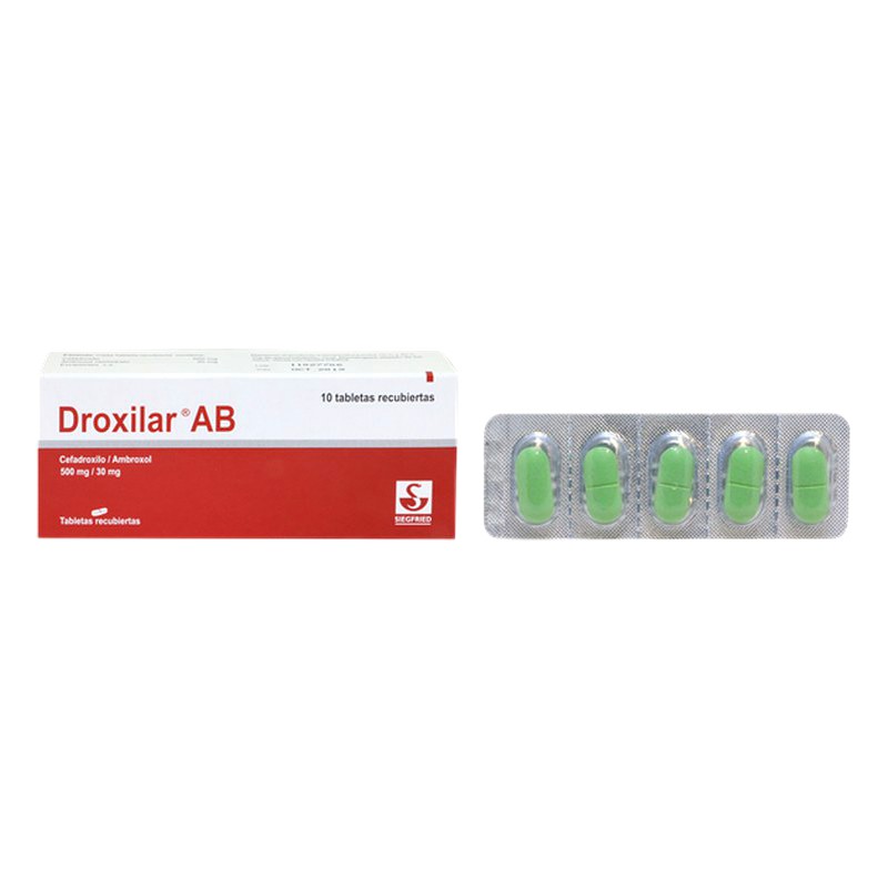 DROXILAR AB TABLETA CAJA X 10 (CEFADROXILO+AMBROXOL)