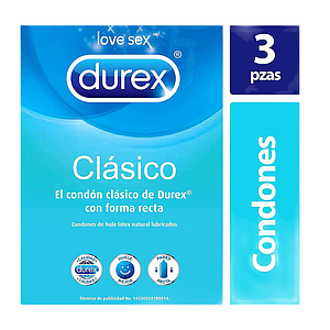 DUREX CLASICO Cja x3