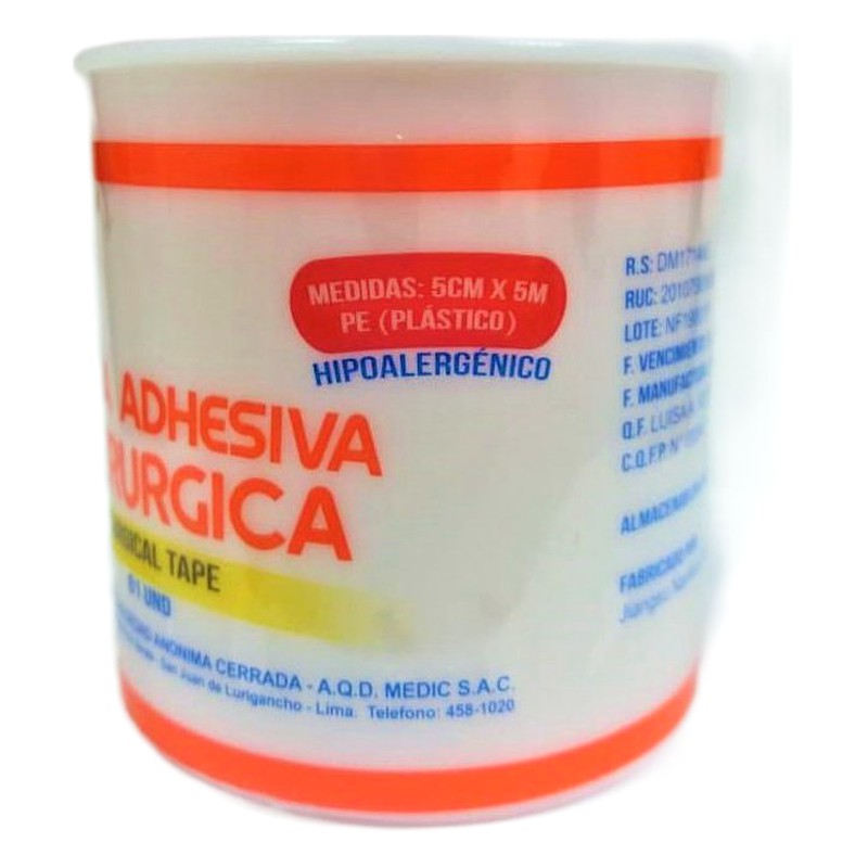 ESPARADRAPO QUIRURGICO HIPOALERGENICO 5cm x 5m