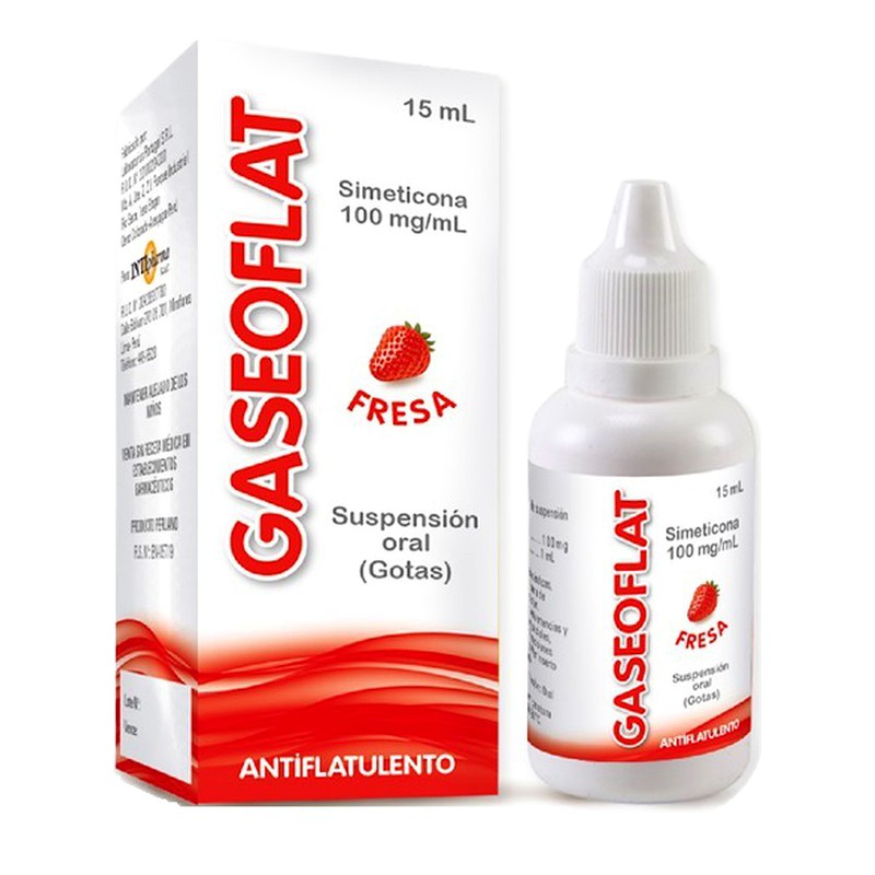 GASEOFLAT FRESA Suspensión Oral Gotas x 15mL