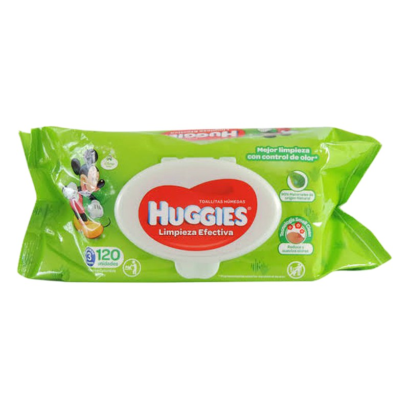HUGGIES TOALLAS HUMEDA X 120
