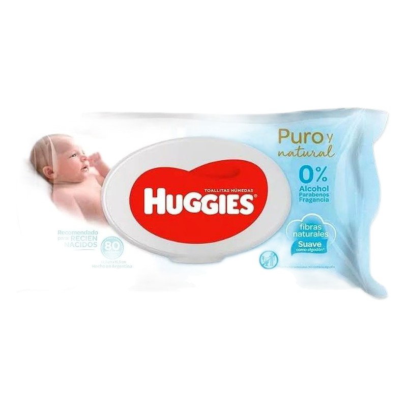 HUGGIES TOALLAS HUMEDAS RN X 80