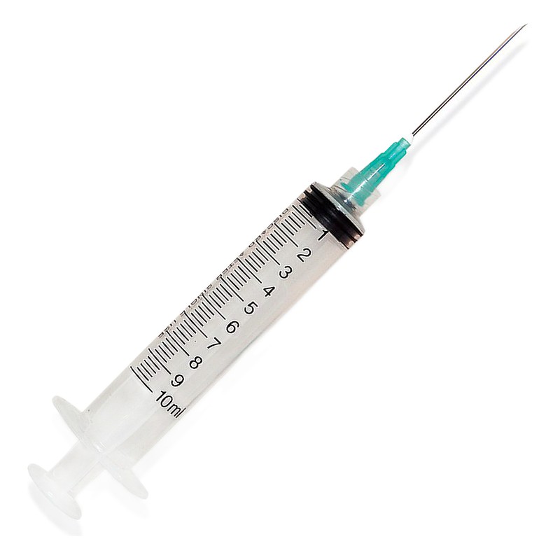 JERINGA DESCARTABLE 10ml/cc + Aguja 21G x 1½