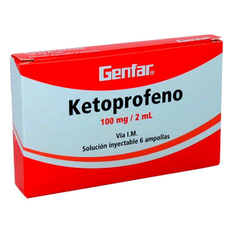 KETOPROFENO 100MG AMPOLLA CAJA X 6