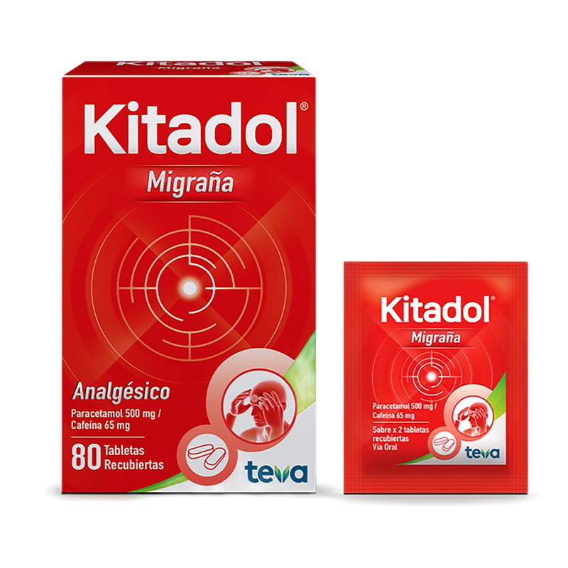 KITADOL MIGRAÑA 500mg/65g SOBRE x2 TABLETA