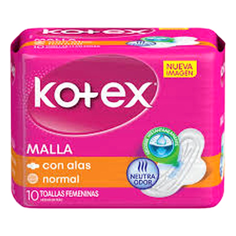 KOTEX MALLA (Con Alas Normal) x10 Und.