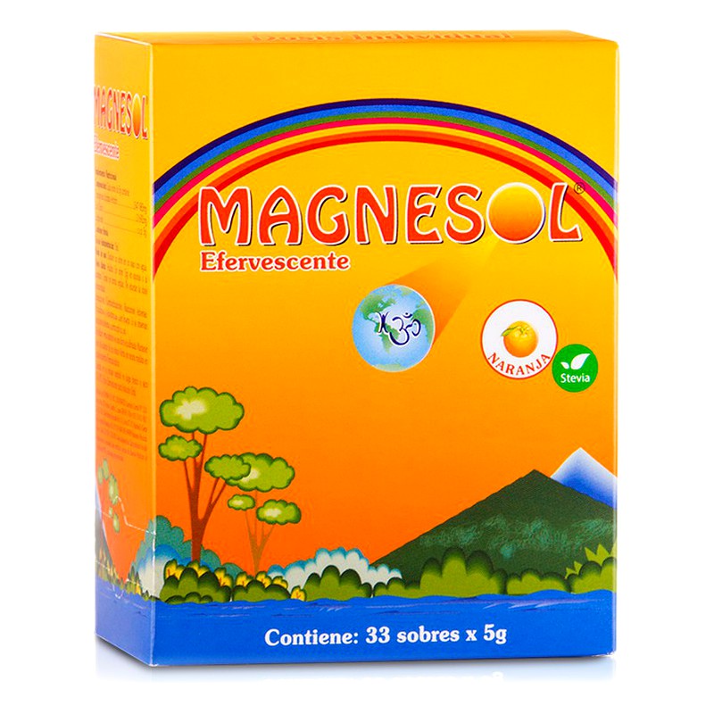 MAGNESOL POLVO ESFERVECENTE (Sabor Naranja) SOBRE x5g
