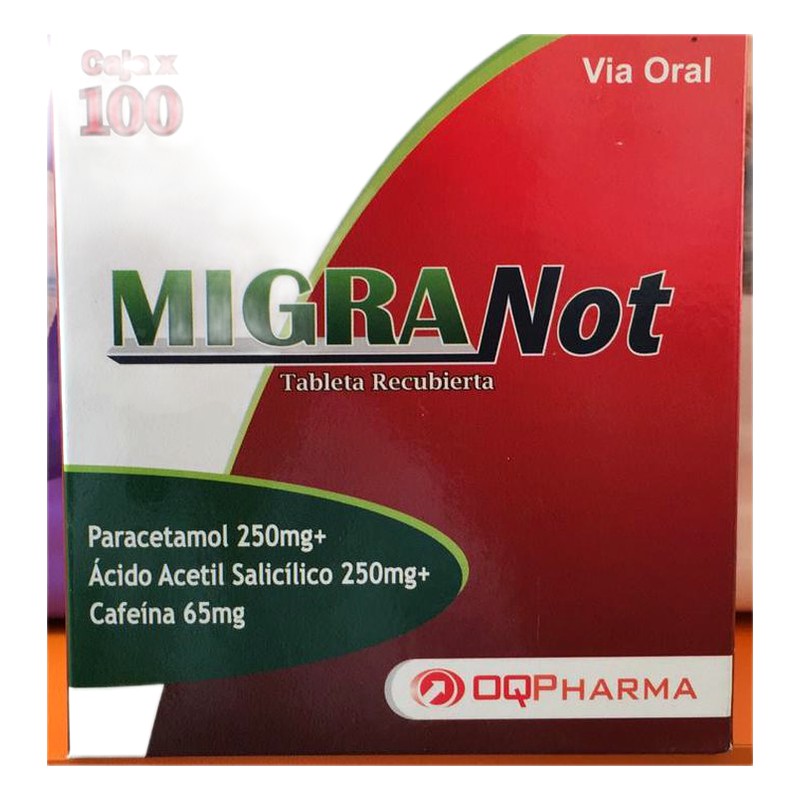MIGRANOT TABLETA CAJA X 100