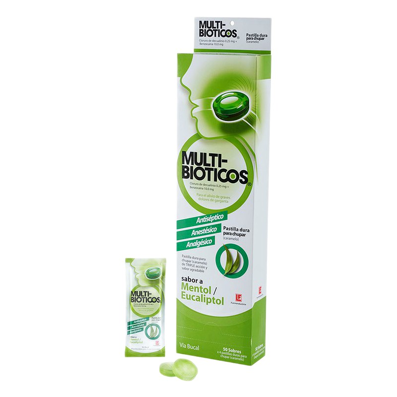 MULTI-BIOTICO Sabor a Mentol y Eucaliptol