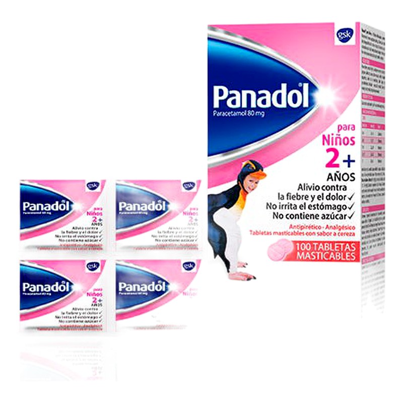 PANADOL NIÑOS TABLETA MASTICABLE