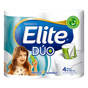 PAPEL ELITE DUO Pqt. x4 Und.