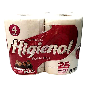 PAPEL HIGIENOL Pqt. x4Und.