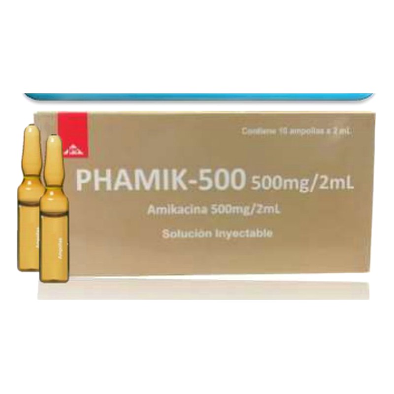 PHAMIK 500MG/2ML AMPOLLA CAJA X 10