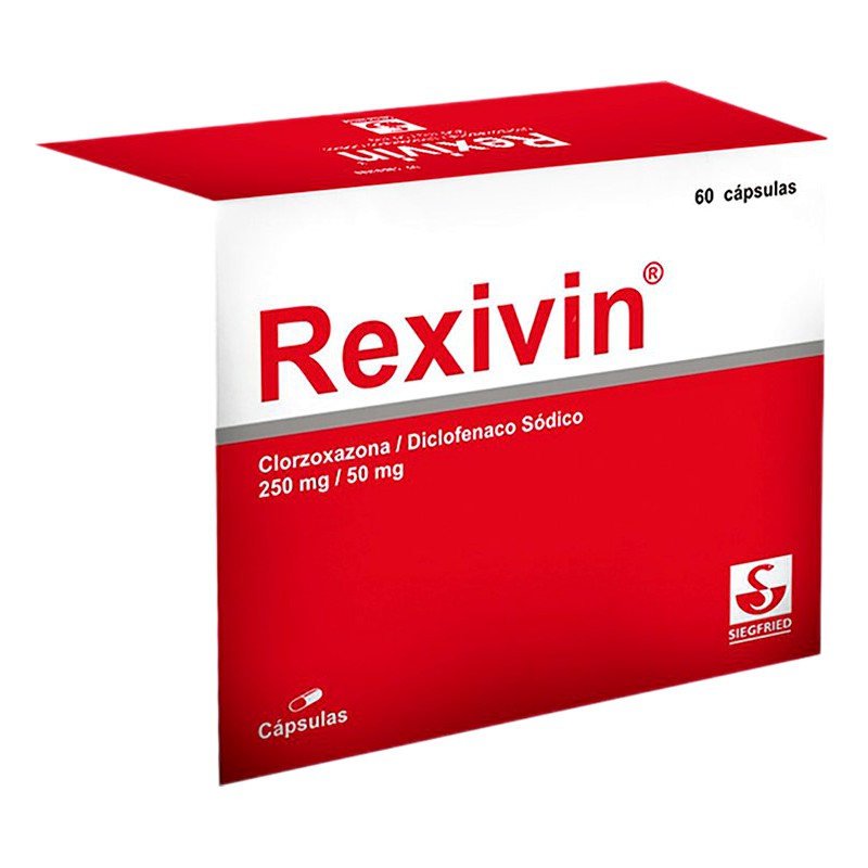 REXIVIN CAPSULA CAJA 60 (CLORZOXAZONA+DICLOFENACO)
