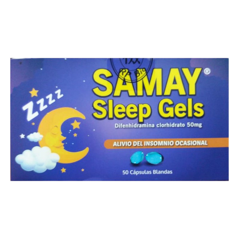 SAMAY SLEEP GELS 50mg CÁPSULA