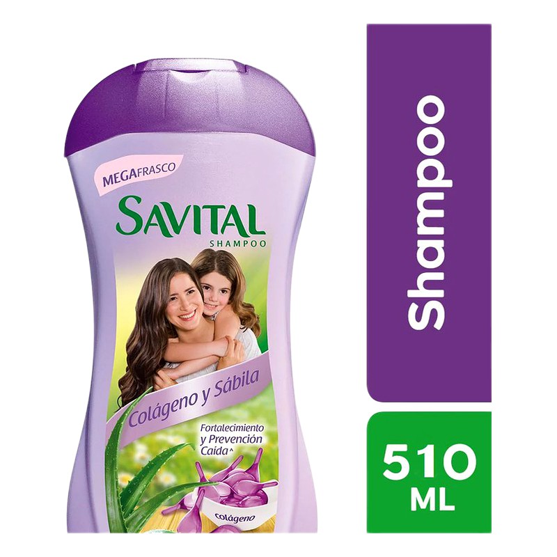 SAVITAL (Shampoo Colageno y Sábila) Frasco x510ml