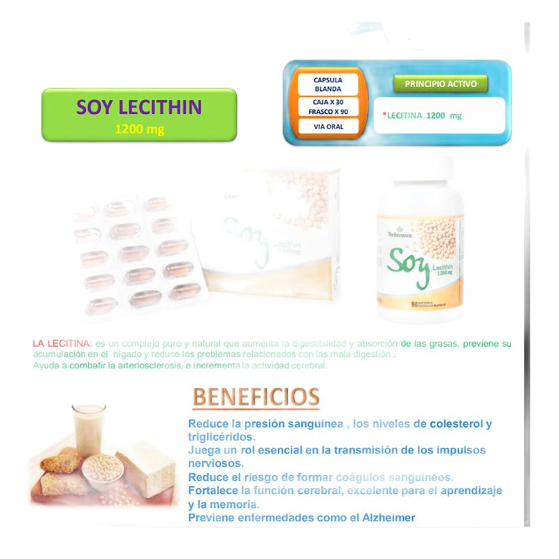 SOY LECITHIN 1200mg CÁPSULA