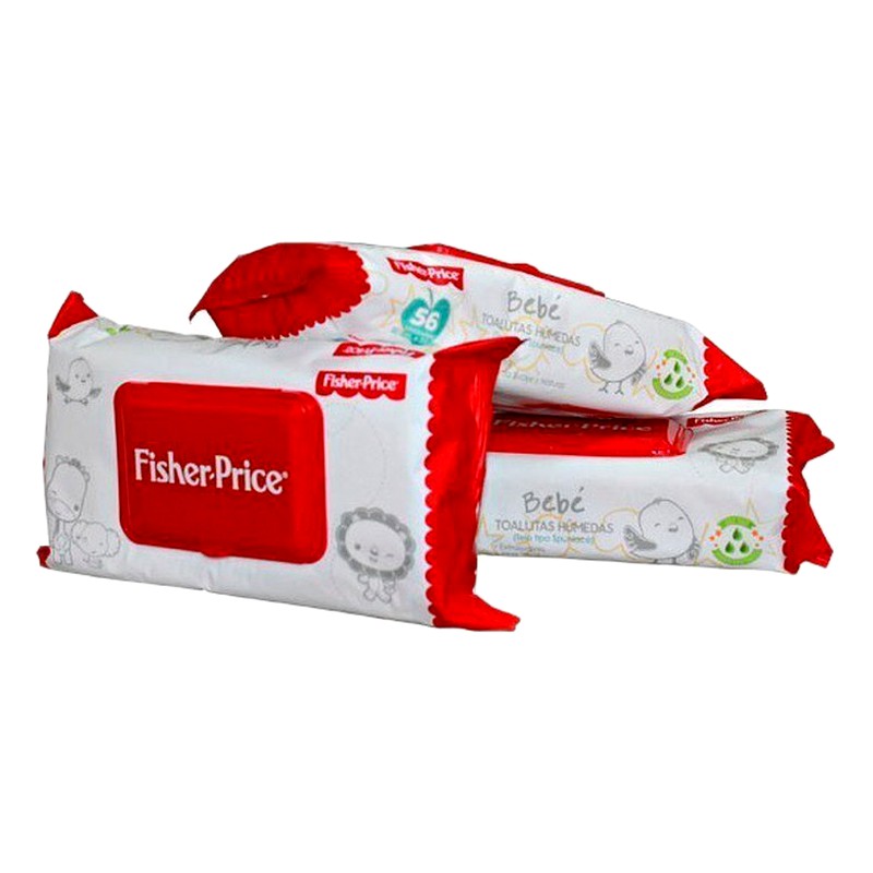 FISHER PRICE TOALLA HUMEDA X 56