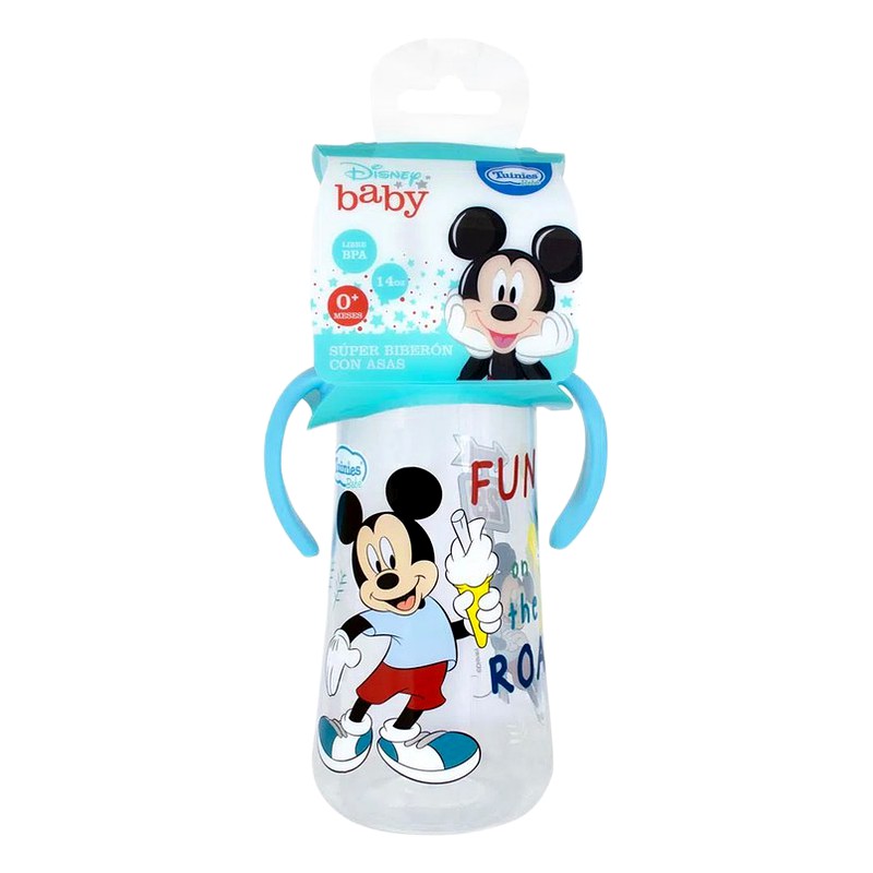 SUPER BIBERON CON ASAS TUINIES MICKEY MOUSE - Frasco 14 OZ