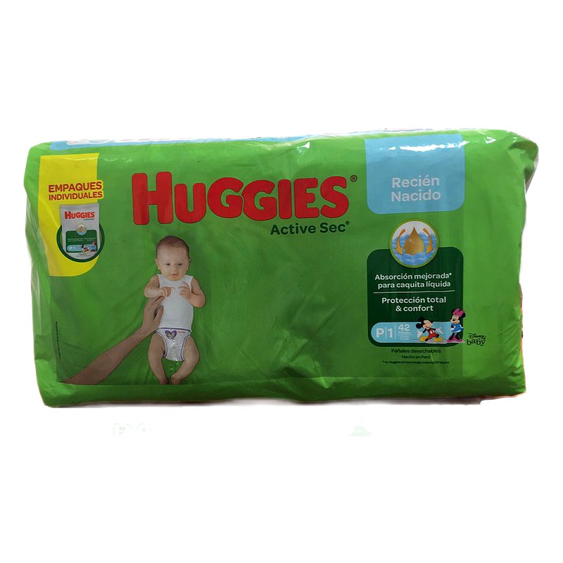 HUGGIES ACTIVE SEC T/P x42