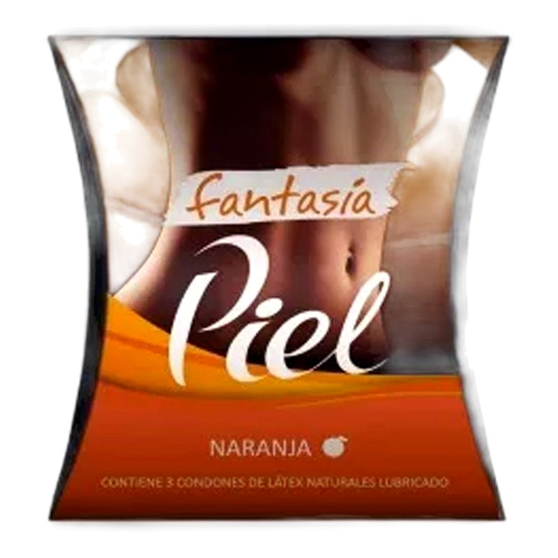 PIEL FANTASIA NARANJA (Caja x3)