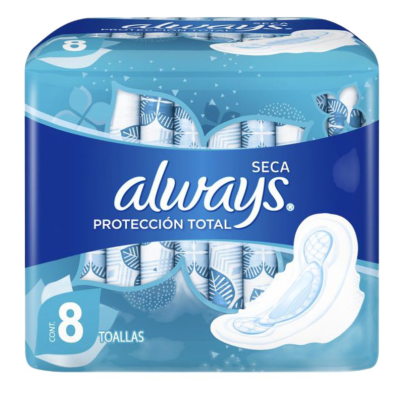 ALWAYS SECA (Protección Total) x8 Und.