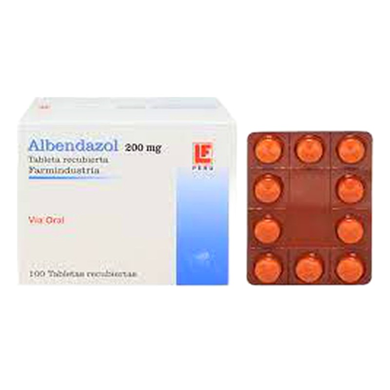 ALBENDAZOL 200mg TABLETA MASTICABLE