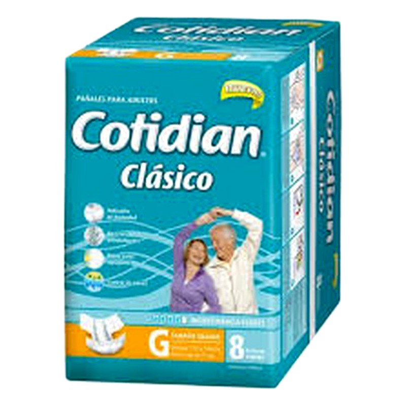 COTIDIAN TALLA G X 8 PAQUETE