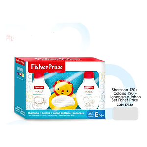 FISHER PRICE SHAMPOO + COLONIA + JABÓN EN CAJA