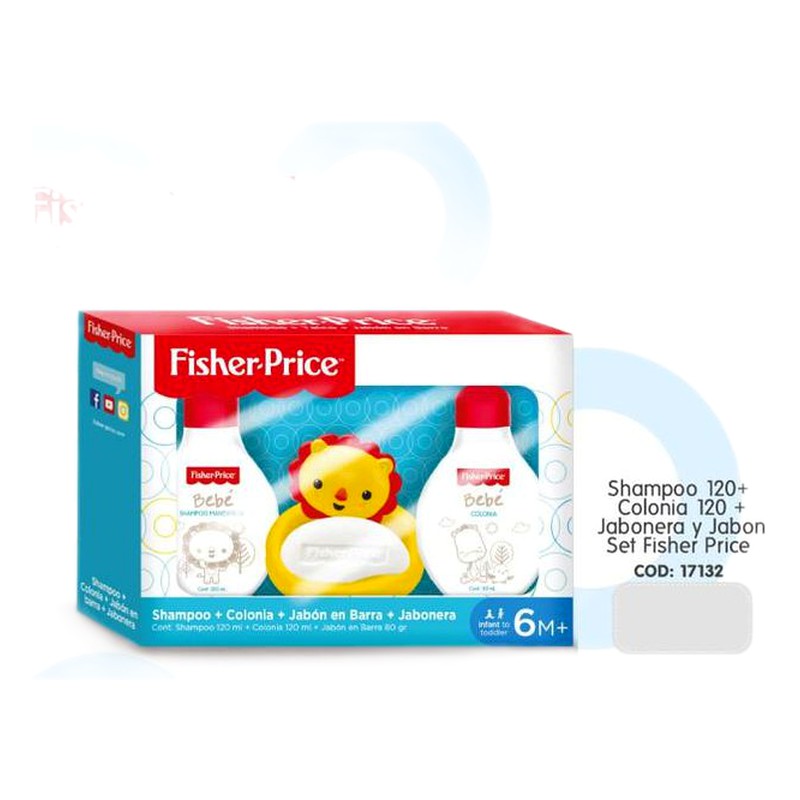 FISHER PRICE SHAMPOO + COLONIA + JABÓN EN CAJA